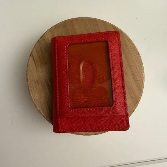 Tory Burch Emerson Foldable Card Case - Poppy Orange - Picture 8 of 16